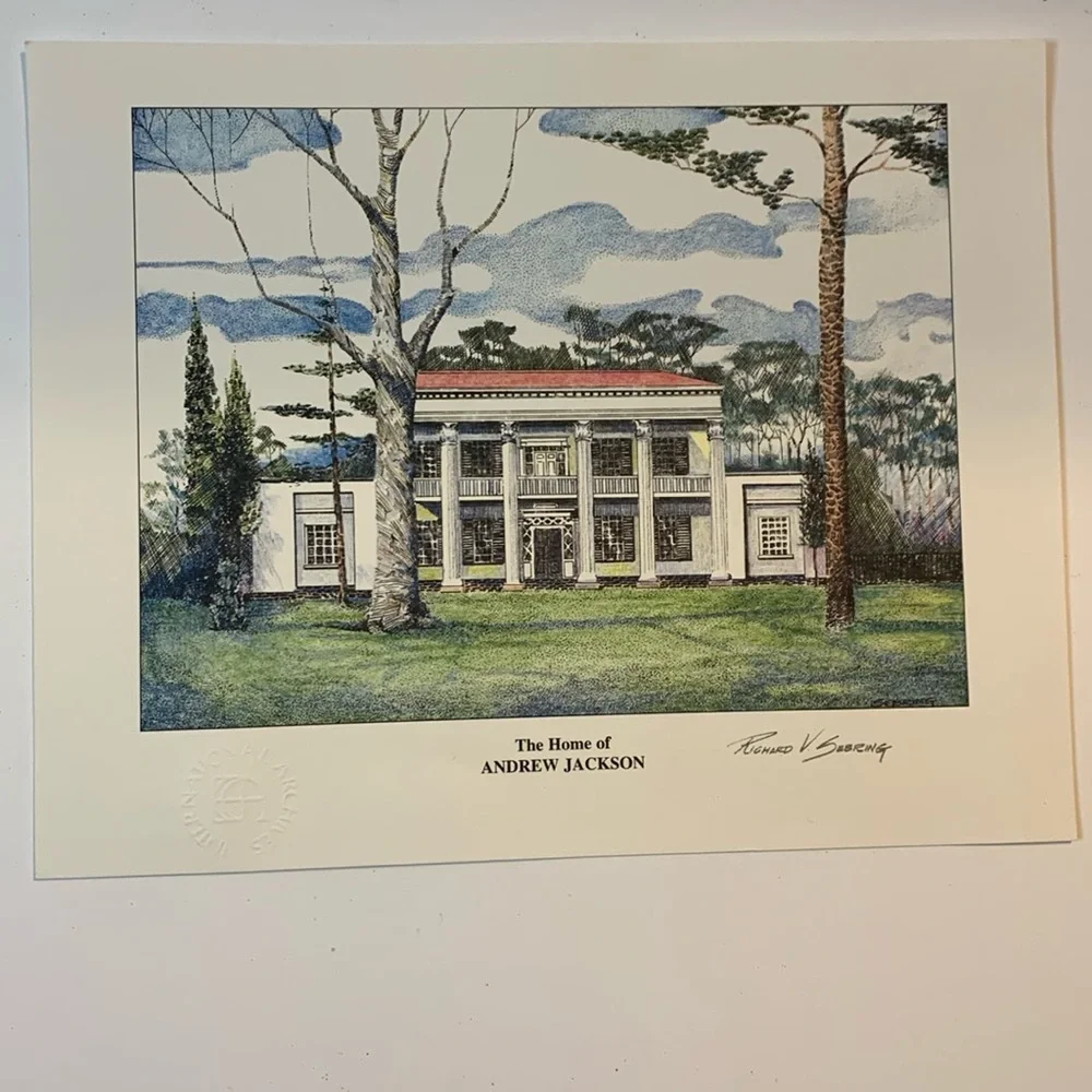 International Archives Ltd. The Home of Andrew Jackson Print Size 8x10 W/COA New - Picture 1 of 6